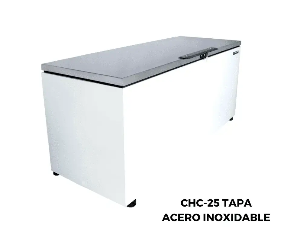 Congelador Tapa de Cofre CHC 25 TAPA ACERO INOXIDABLE