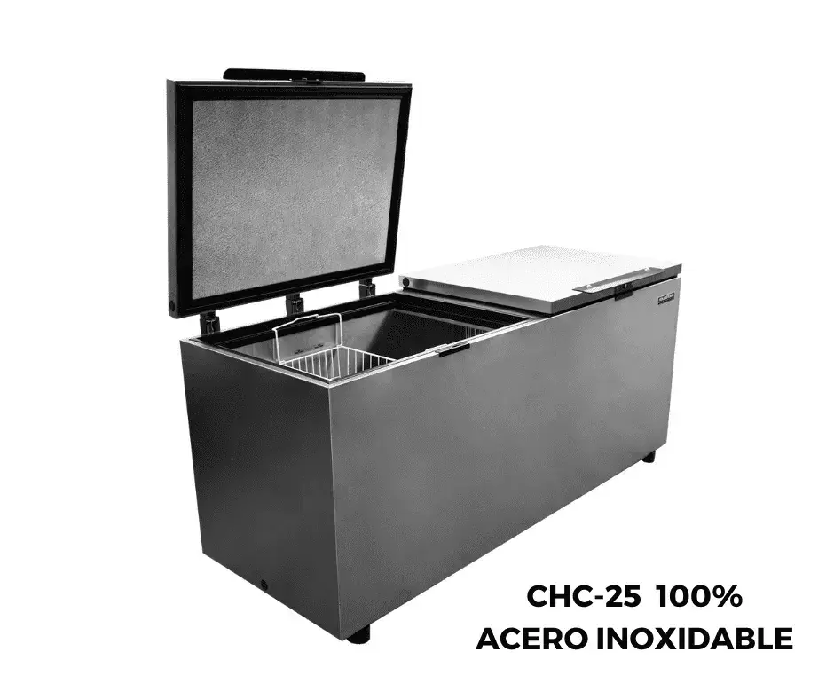 Congelador Tapa de Cofre CHC-24-ACERO-INOXIDABLE