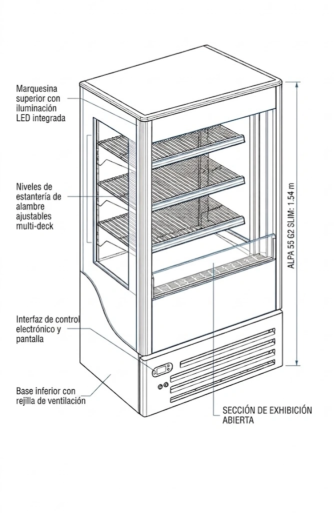 Dimensiones Alpa 55